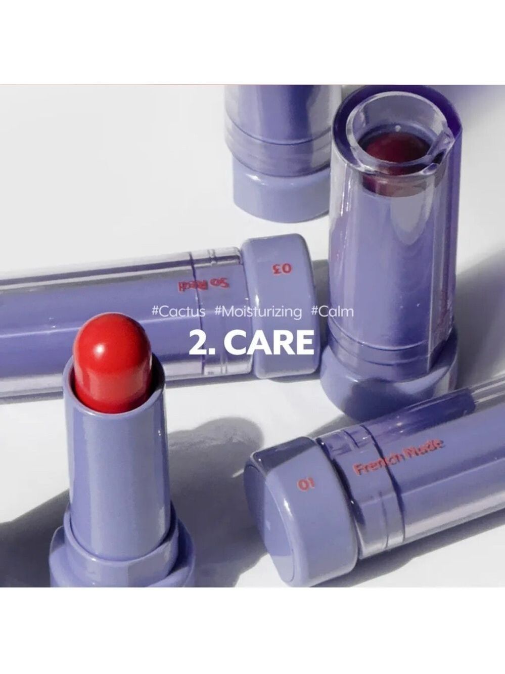 nuse CALMIMG CORAL Color Care Lip Balm 04 | NEW | K-Beauty | Nooz #4 Lipbalm - Picture 6 of 16